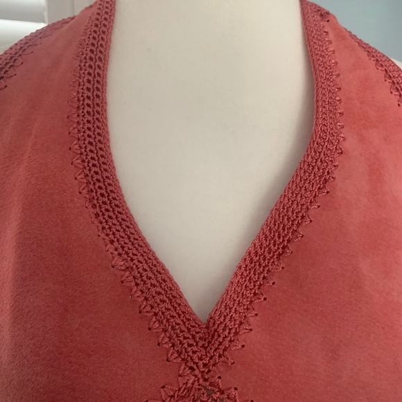 70's Vintage Pink Halter, Tie Back top - Picture 7 of 14
